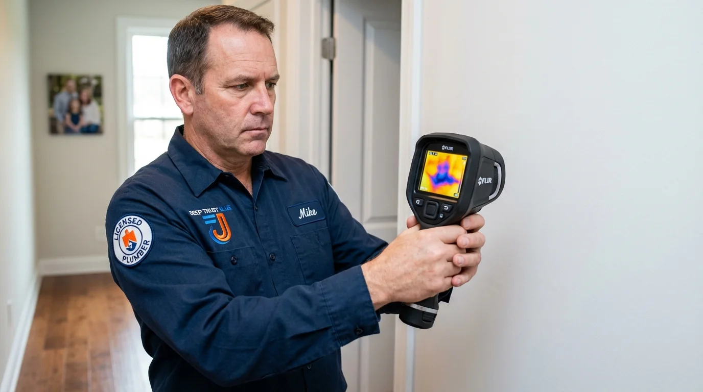 Thermal imaging leak detection by Johns Plumbing LLC in Larchmont